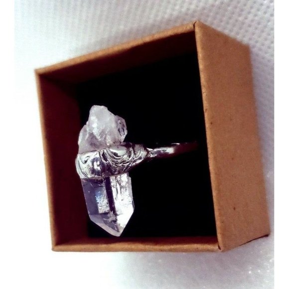 Quartz crystal Ring handmade size 10 - Picture 9 of 12